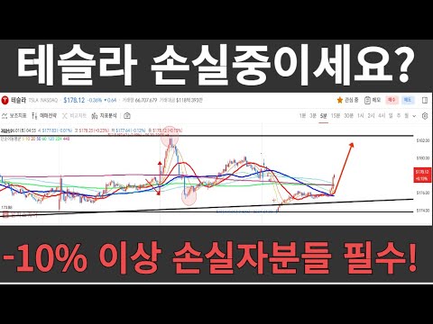 [고버니의 주식방송] 2023-06-01~08 테슬라 차트 및 시황분석! 테슬라 손실중이세요? -10% 이상 손실자분들 필수!