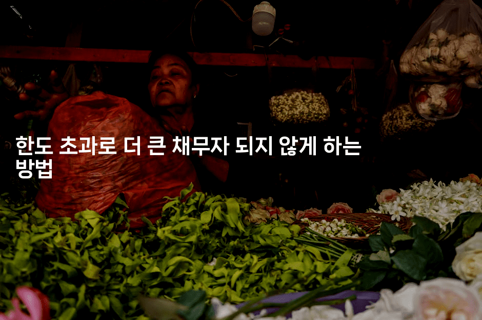 한도 초과로 더 큰 채무자 되지 않게 하는 방법-금융키키